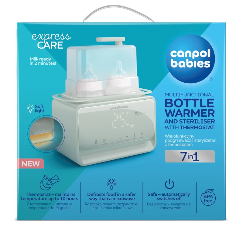 Canpol babies Podgrzewacz i sterylizator 7w1 z termostatem i lampką​