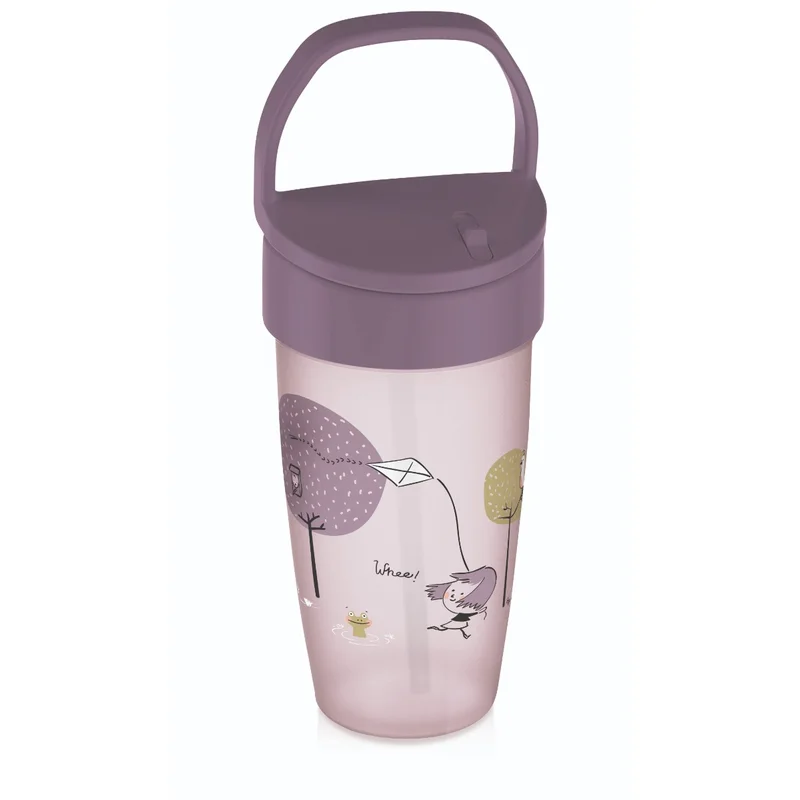 Kubek ze słomką LOVI Freestyle 350 ml Lovely Girl