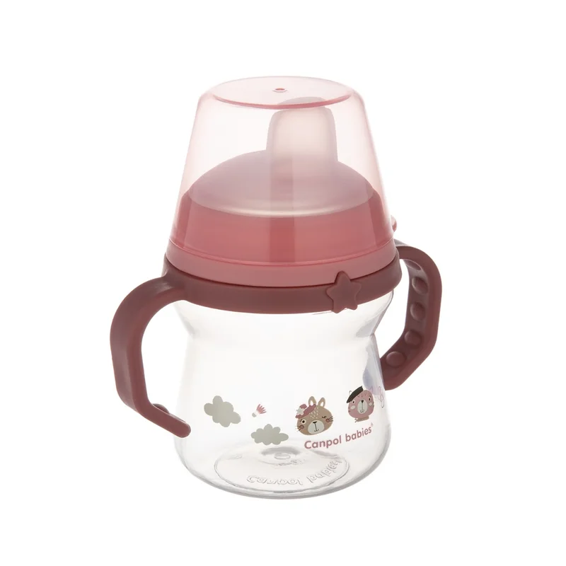 Canpol babies kubek z silikonowym ustnikiem FirstCup 150ml BONJOUR PARIS