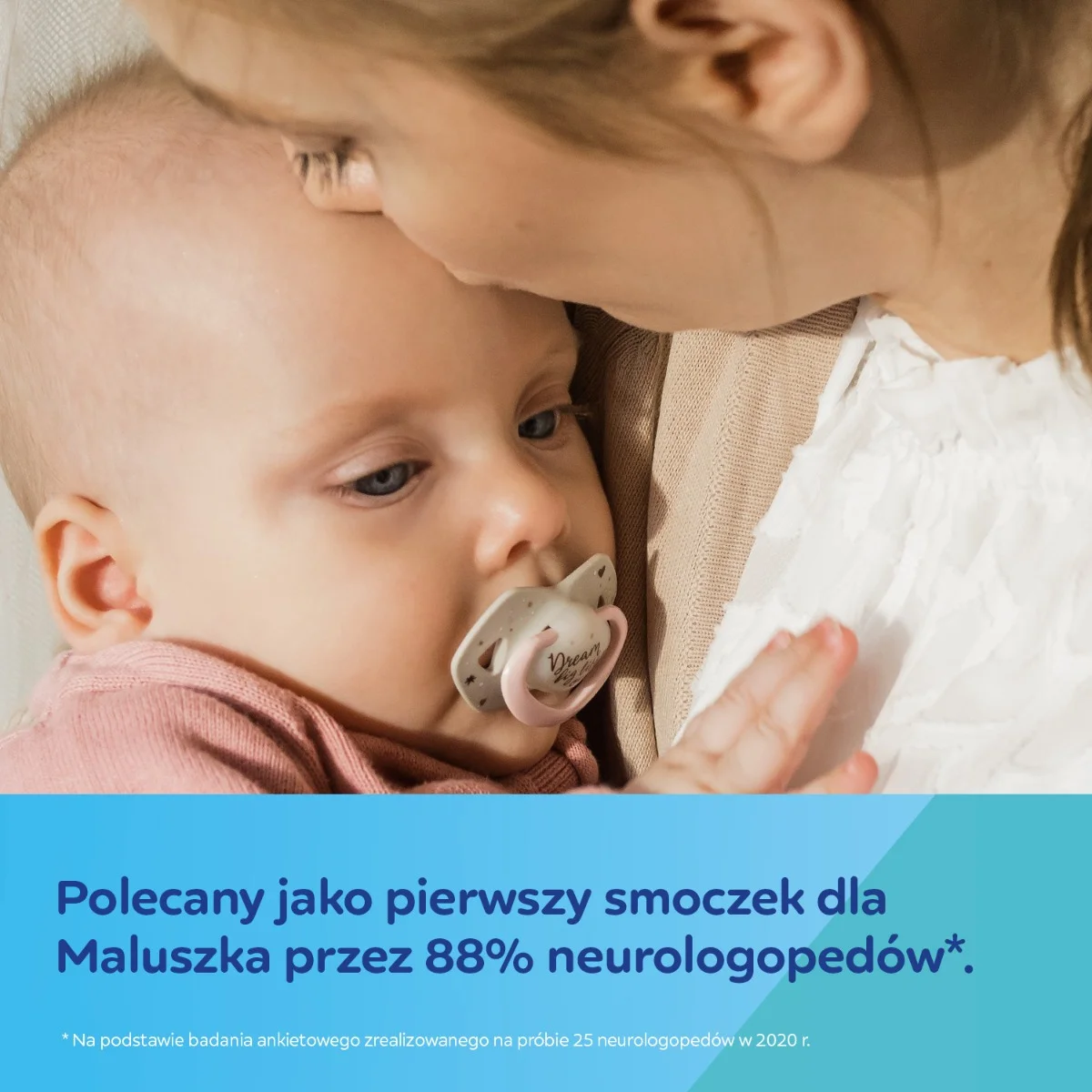 Canpol babies Smoczek silikonowy 0-6m symetryczny świecący w ciemności SLEEPY KOALA 2szt.