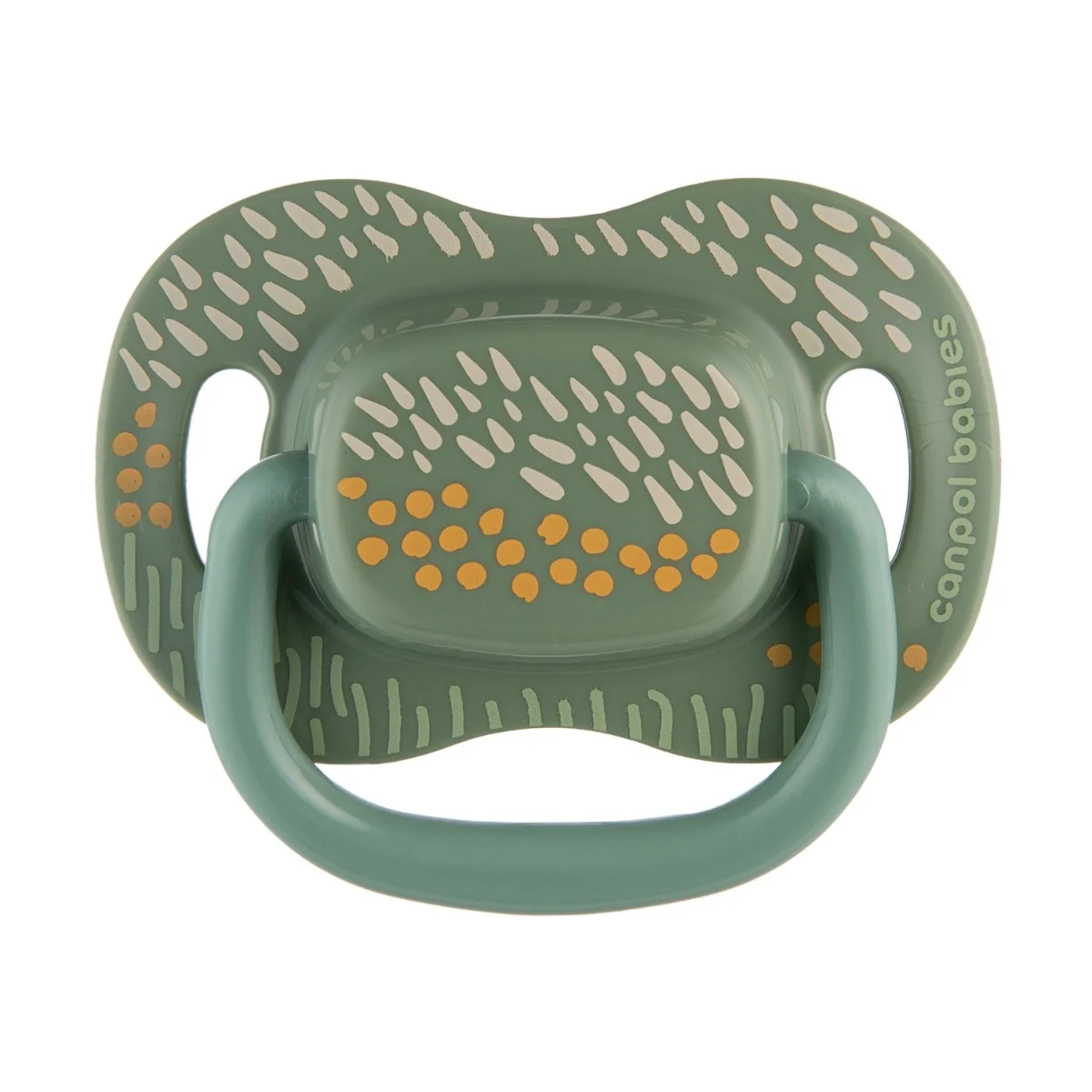Canpol babies Smoczek usp. silikonowy symetryczny 18m+ MOUNTAINS 2 szt. zielone