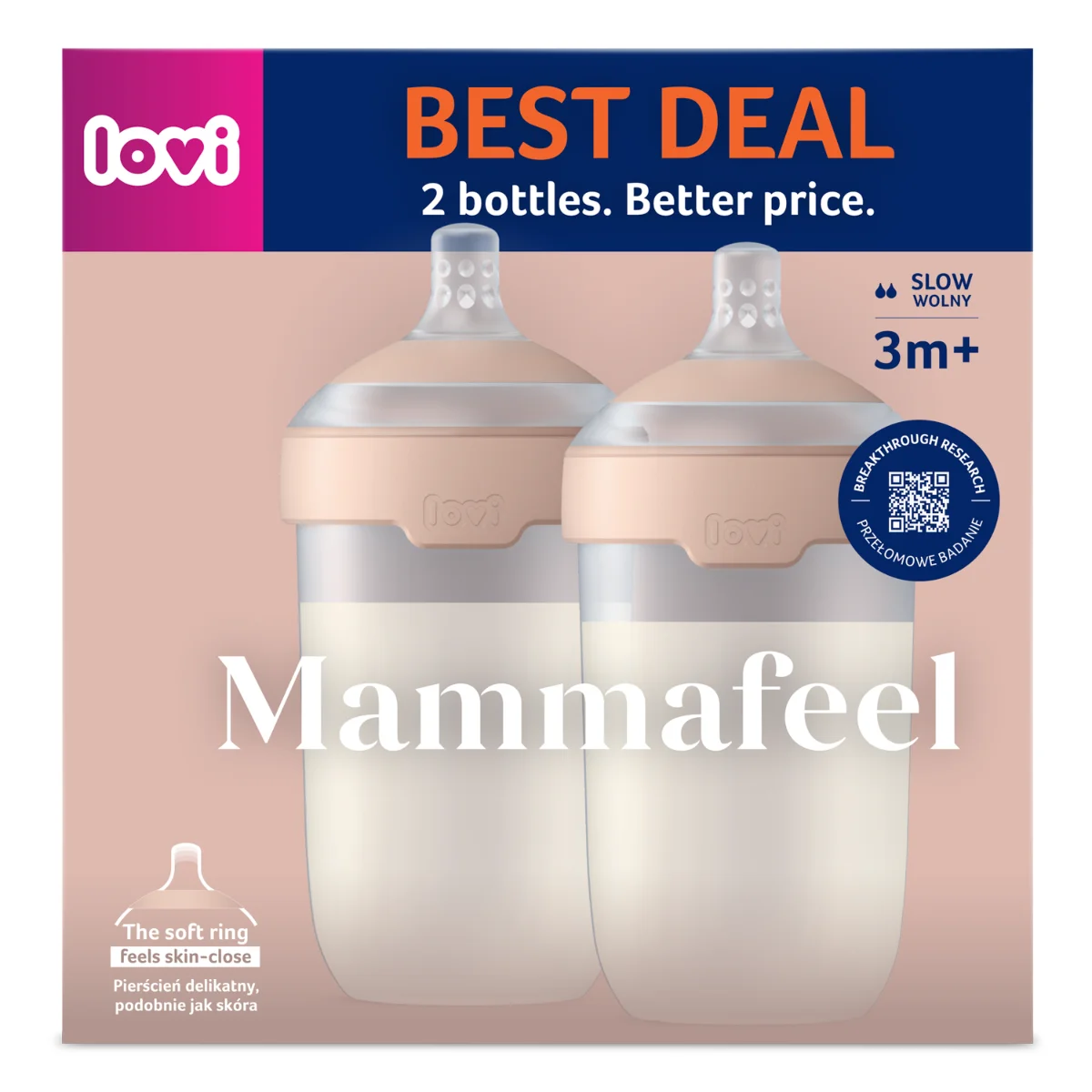 LOVI Dwupak Butelka Mammafeel 250 ml