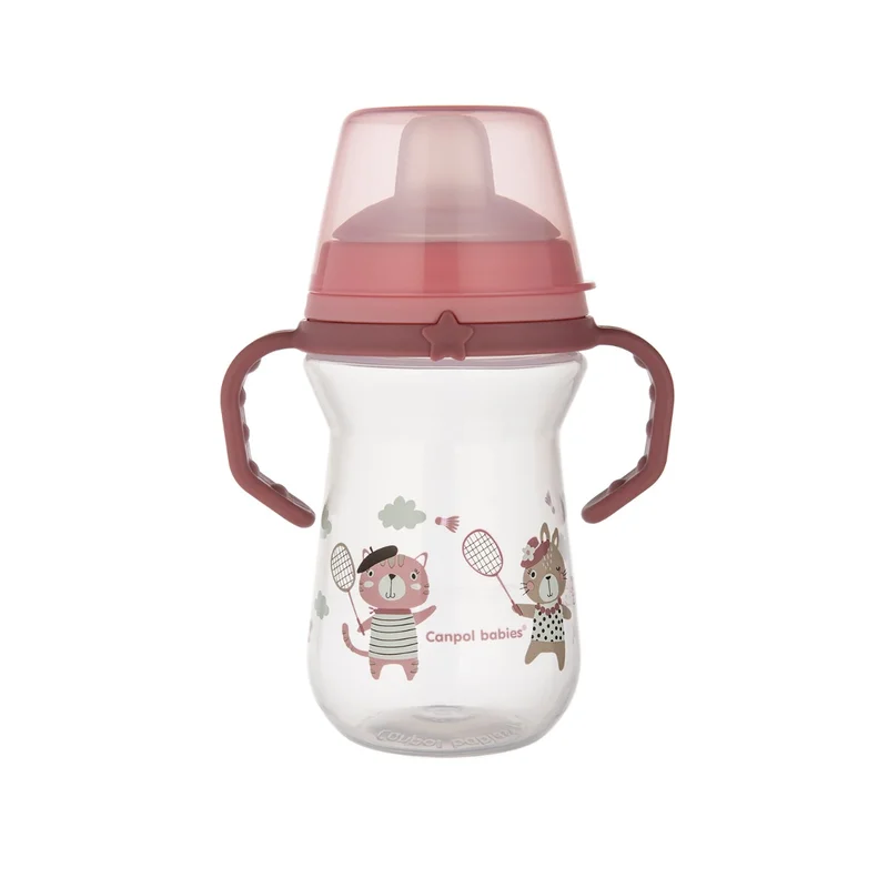 Canpol babies kubek z silikonowym ustnikiem FirstCup 250ml BONJOUR PARIS