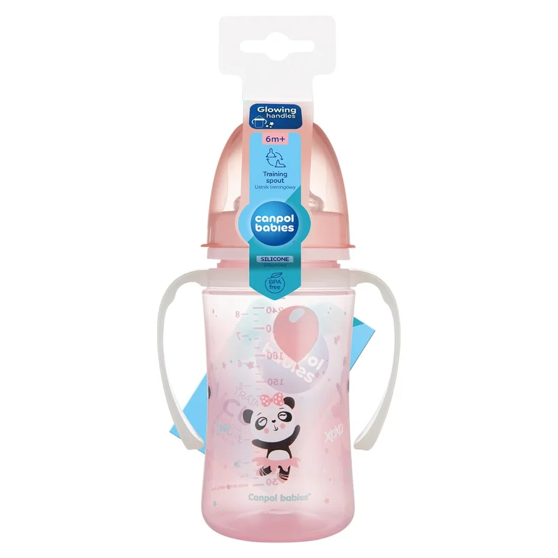 Kubek treningowy Canpol babies silikon 240 ml PP EasyStart EXOTIC ANIMALS
