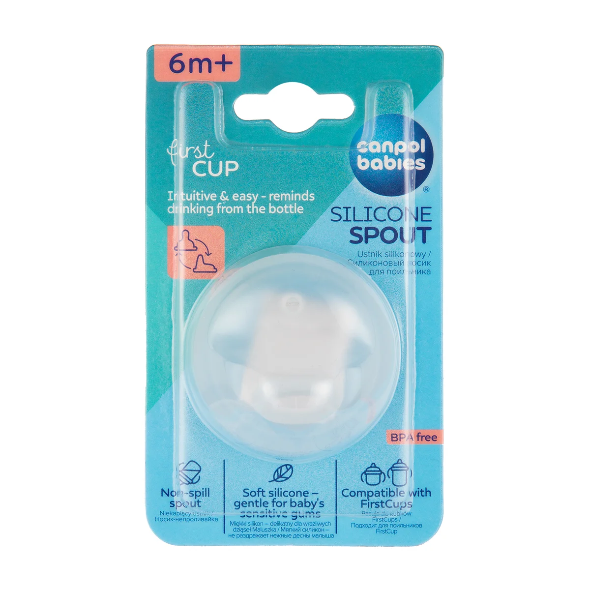 Canpol babies wymienny ustnik silikonowy do kubków FirstCup 1 szt.