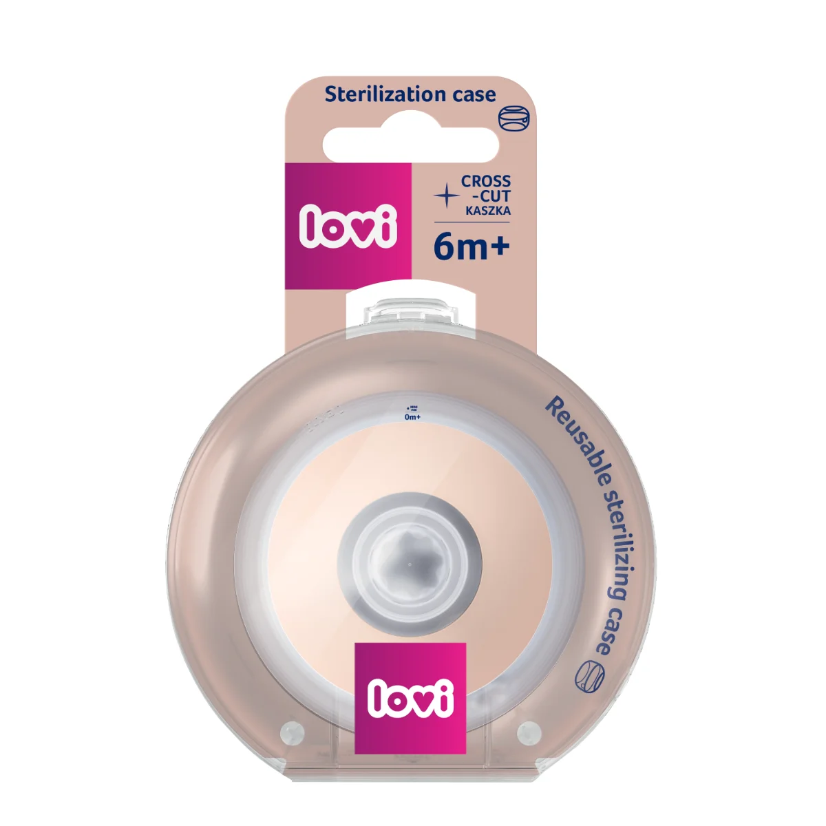 Smoczek dynamiczny do karmienia 6m+ LOVI Mammafeel KASZKA 1 szt.