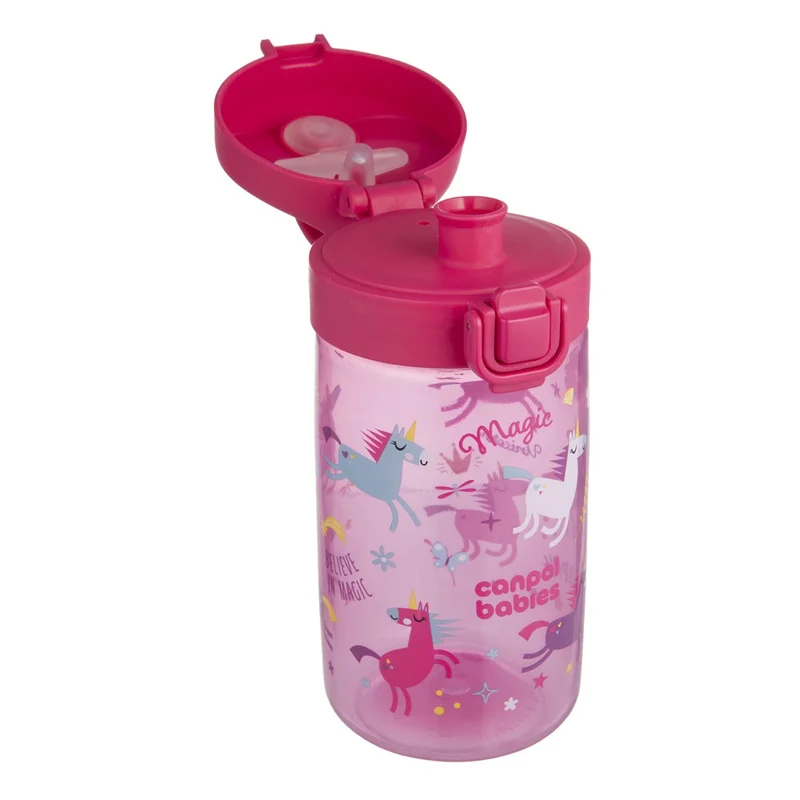 Canpol babies Bidon na wodę dla dzieci od 2,5 r.ż Junior 400 ml różowy