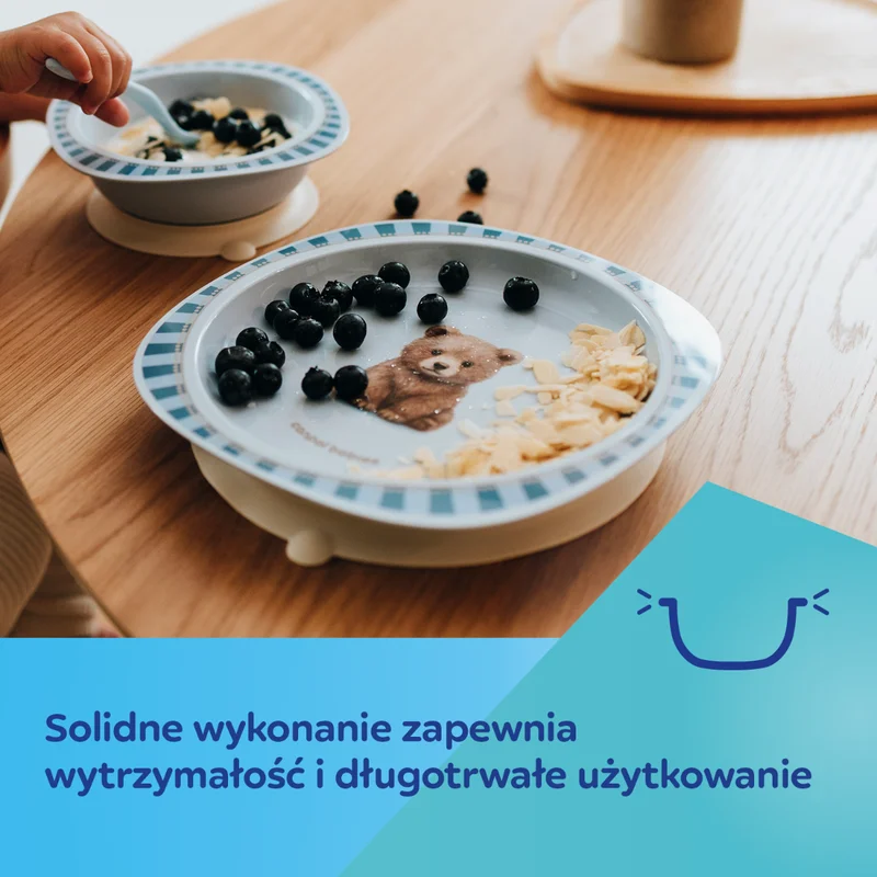Canpol babies Pierwsza miseczka z przyssawką 300 ml Woodland różowa
