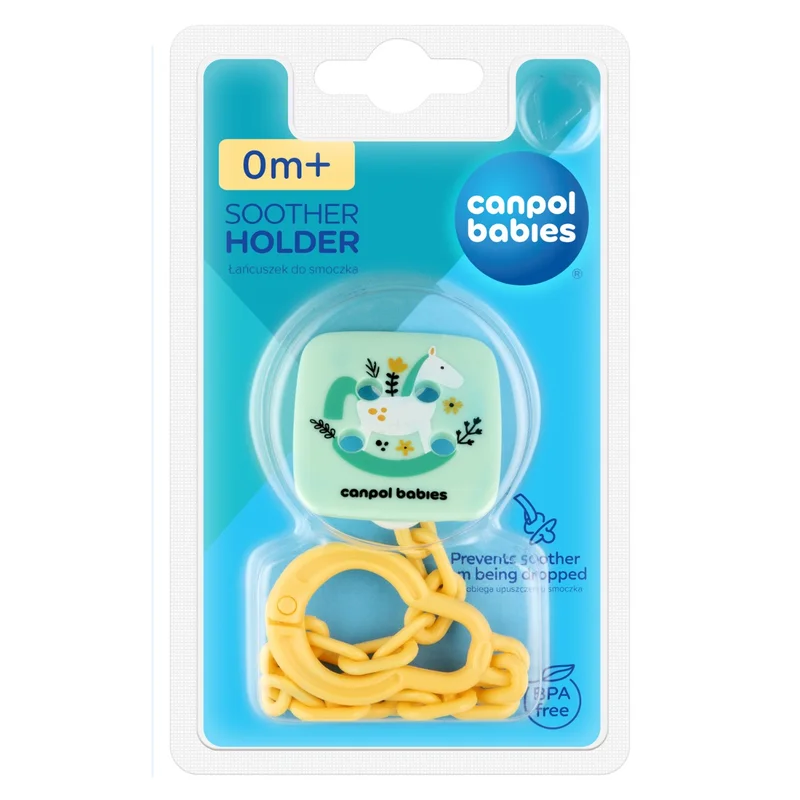 Canpol babies Łańcuszek do smoczka uspokajającego TOYS zielony