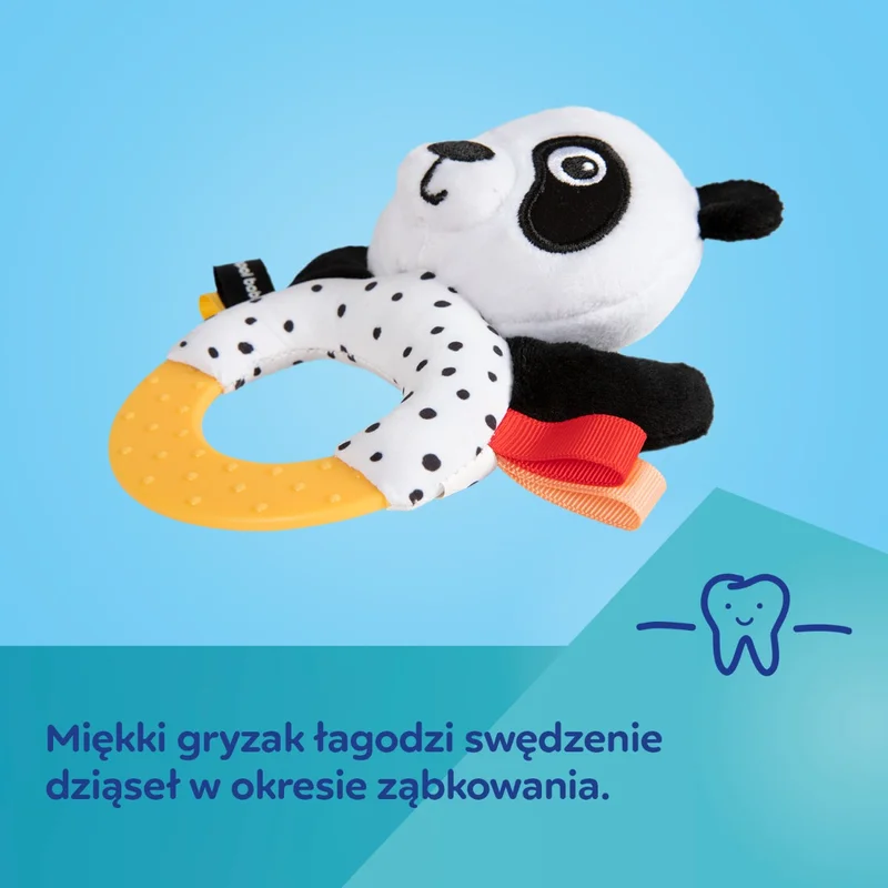 Canpol babies sensoryczna zabawka z gryzakiem i grzechotką BabiesBoo