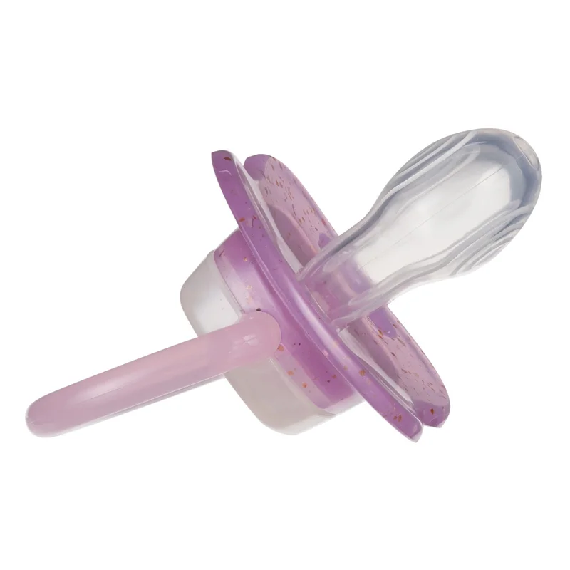 Canpol babies Smoczek uspokajający silikonowy symetryczny 0-6m NightGlow 2szt róż​