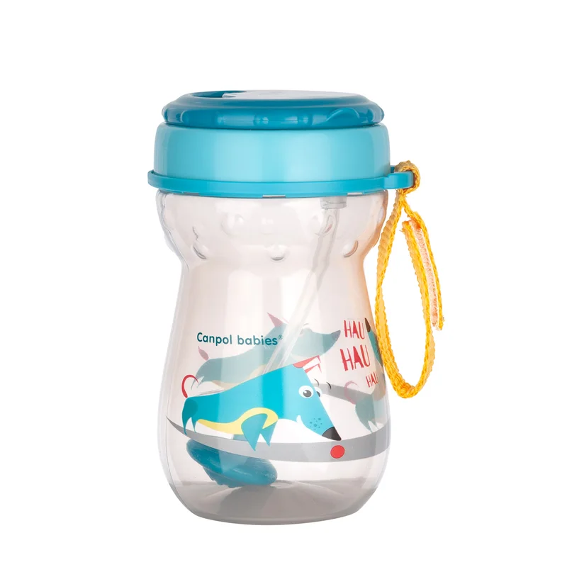 Canpol babies bidon ze składaną rurką silikonową z odważnikiem 350ml