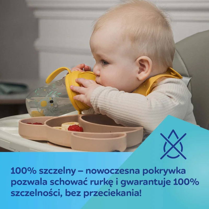 Kubek niekapek z rurką i odważnikiem Canpol babies 270 ml EXOTIC ANIMALS