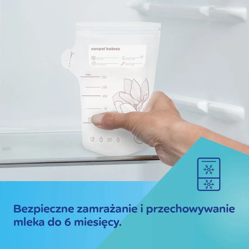 Canpol babies torebki do przechowywania pokarmu 150ml, 25 szt.