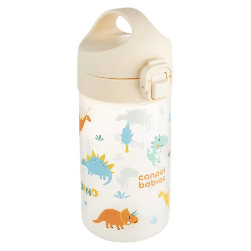 Canpol babies Bidon na wodę dla dzieci od 2,5 r.ż Junior 400 ml beżowy