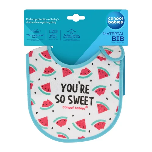 Śliniak Canpol babies nieprzemakalny z frotte SO COOL