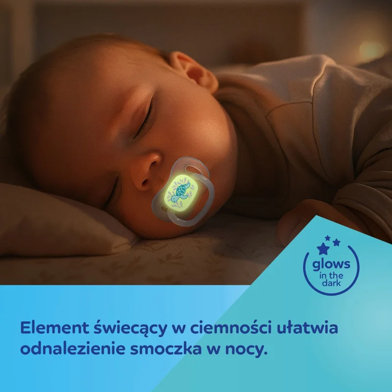 Canpol babies smoczek uspokajający silikon 0-6m okrągły Love&Sea różowy