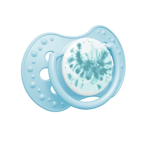 Smoczek silikonowy dynamiczny LOVI 3-6m 2 szt. Tie Dye Blue