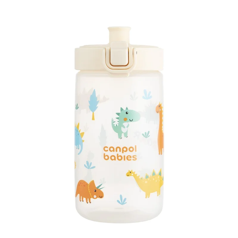 Canpol babies Bidon na wodę dla dzieci od 2,5 r.ż Junior 400 ml beżowy