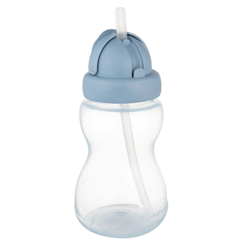 Canpol babies Bidon ze składaną rurką silikonową 270 ml niebieski