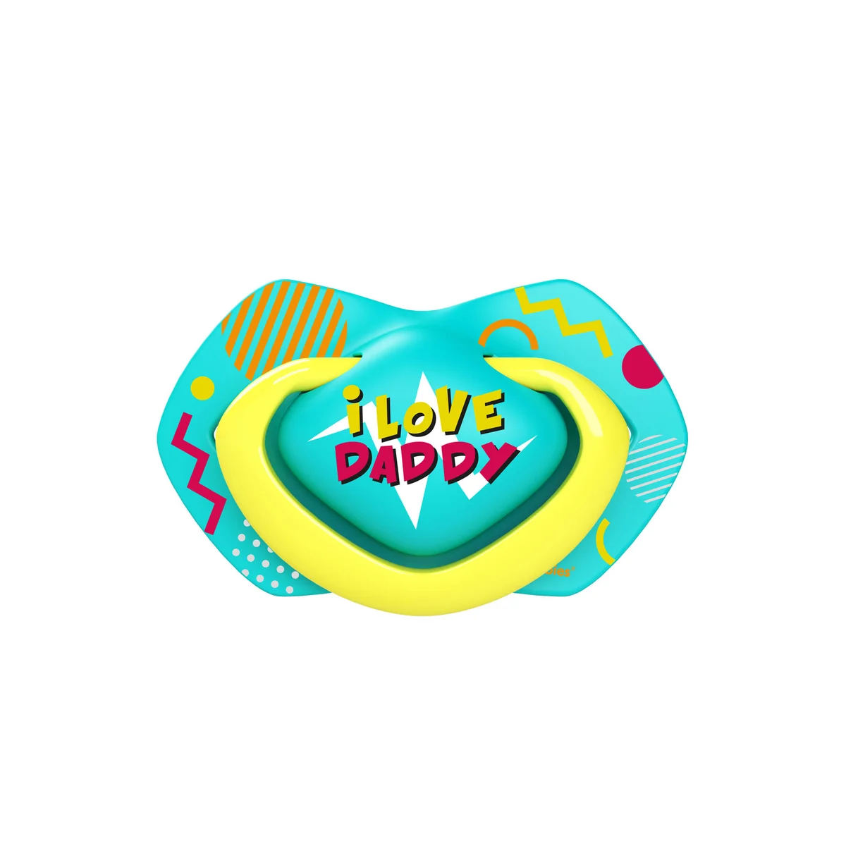 Canpol babies Smoczek silikonowy Light touch 18m+ symetryczny NEON LOVE 2 szt.