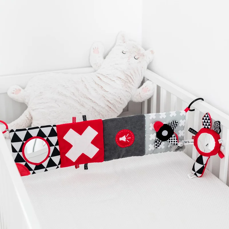 Canpol babies zabawka kontrastowa z piszczkiem i lusterkiem SENSORY TOYS
