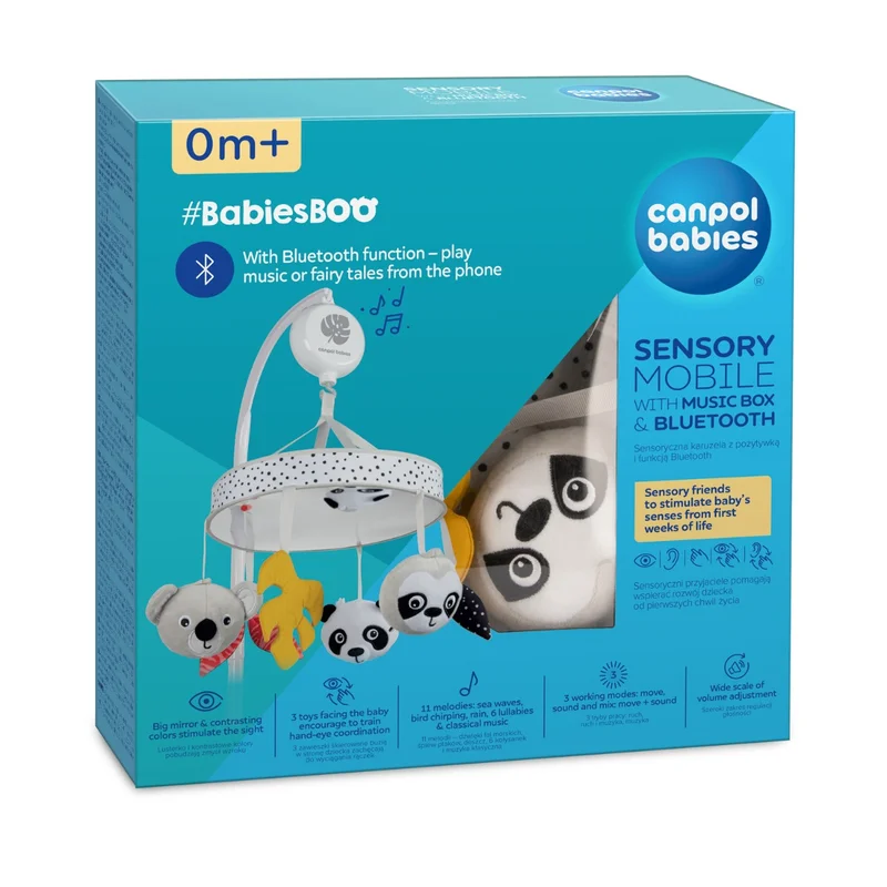 Canpol babies sensoryczna karuzela z pozytywką/Bluetooth BabiesBoo