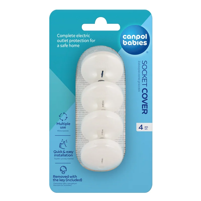 Canpol babies zabezpieczenia gniazdek 4 szt