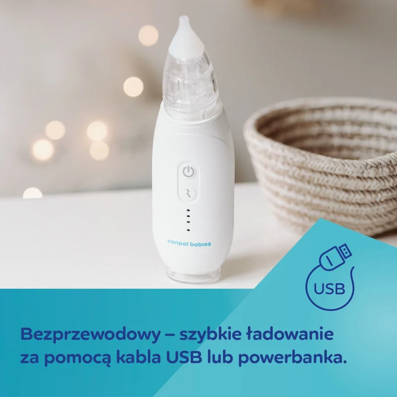 Canpol babies elektryczny aspirator do nosa EasyNatural
