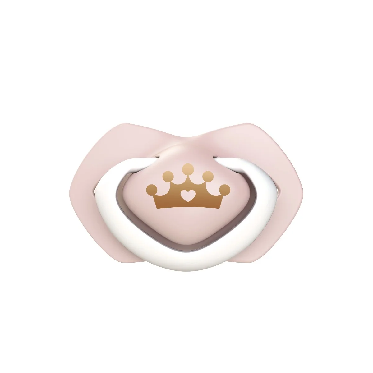 Canpol babies Smoczek silikonowy Light touch 6-18m symetryczny ROYAL BABY 2 szt.