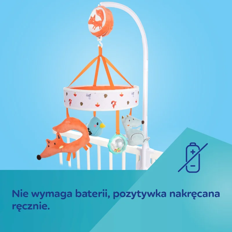 Canpol babies karuzela z pozytywką nad łóżeczko FOX