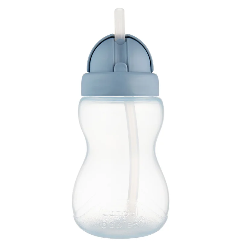 Canpol babies Bidon ze składaną rurką silikonową 270 ml niebieski