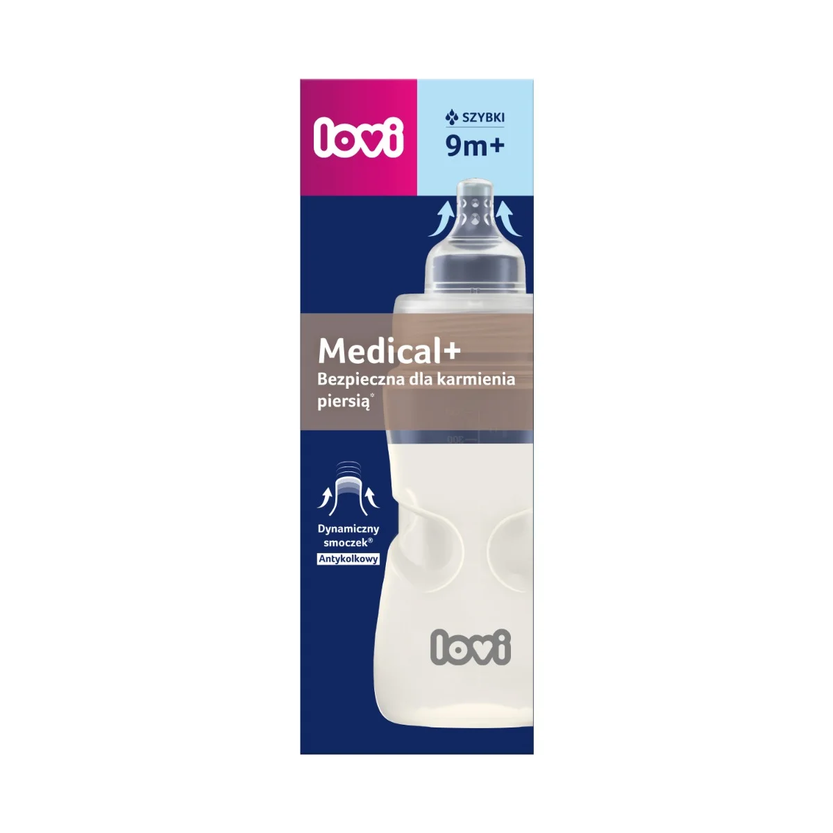 Butelka LOVI Medical+ 330 ml
