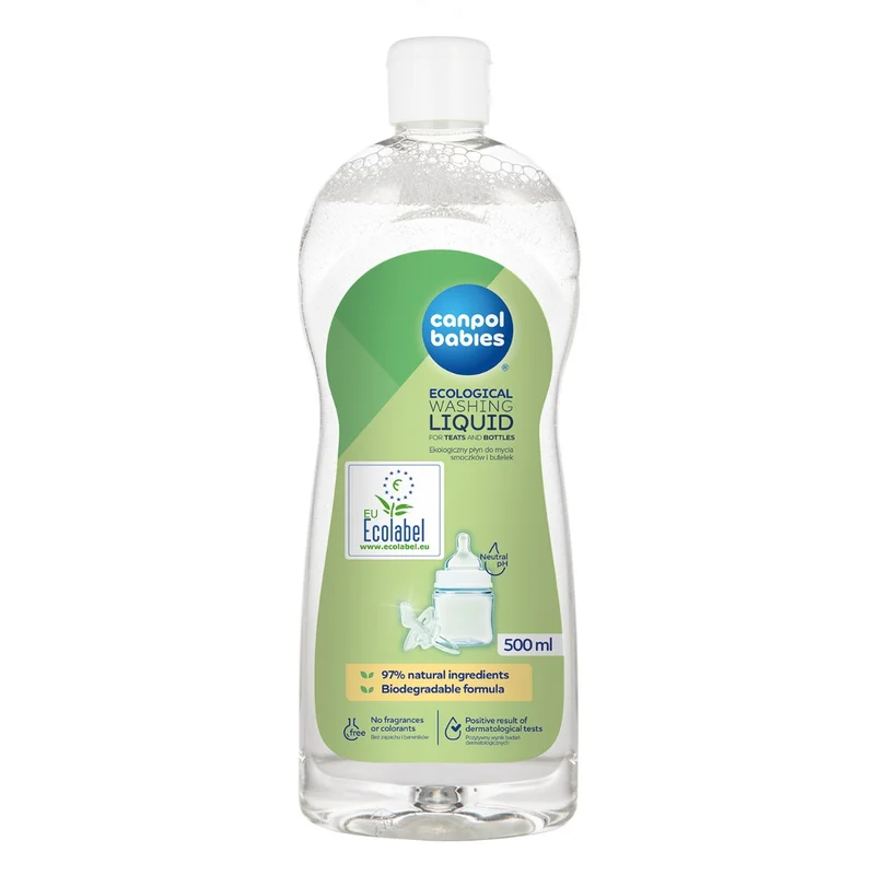 Canpol babies Ekologiczny płyn do mycia smoczków i butelek 500 ml