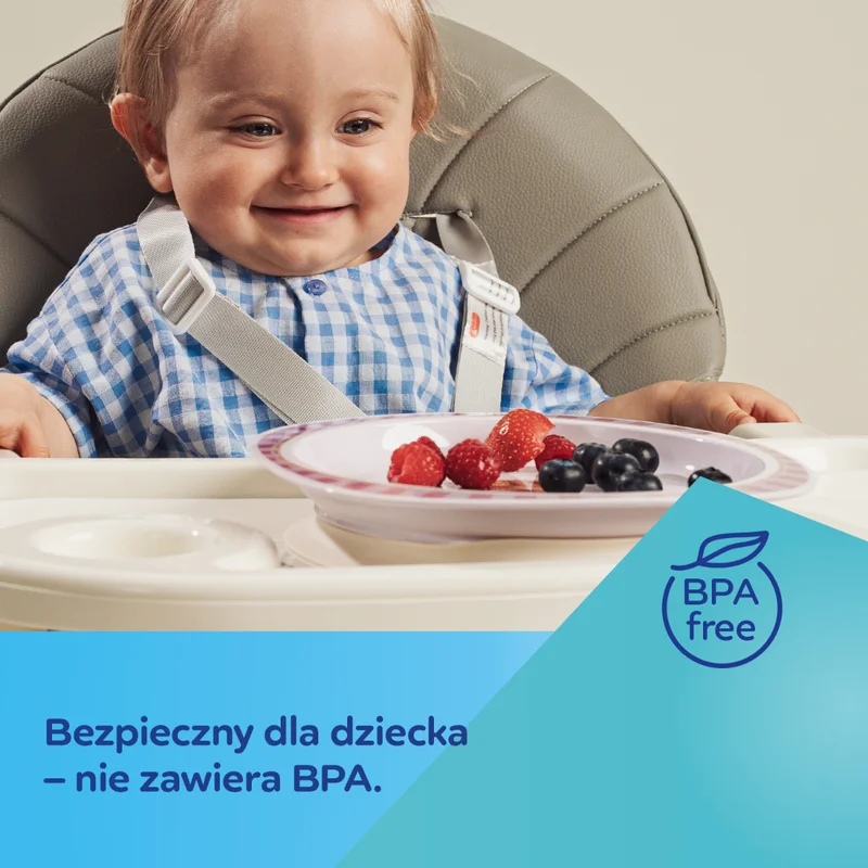 Canpol babies Talerzyk z przyssawką 23 cm Woodland różowy
