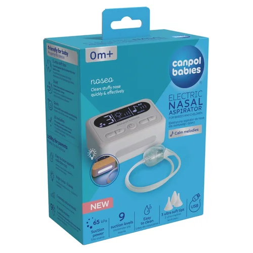 Canpol babies Elektryczny aspirator do nosa dla niemowląt i dzieci Noseo