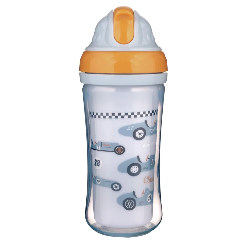Canpol babies bidon ze składaną rurką silikonową 260ml samochody