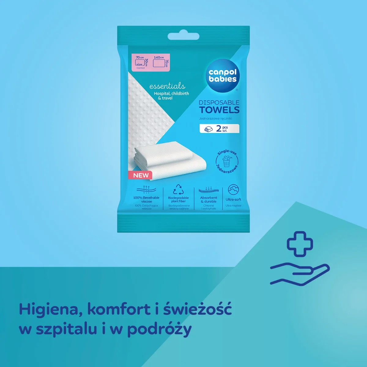 Canpol babies Jednorazowe ręczniki – zestaw 2 szt.​