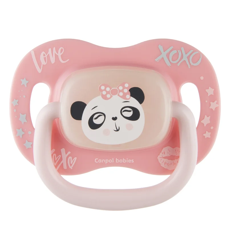 Canpol babies Smoczek silikonowy 0-6m symetryczny EXOTIC (panda)