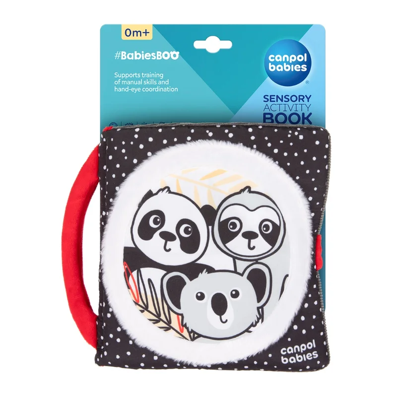 Canpol babies sensoryczna książeczka manipulacyjna BabiesBoo PANDA