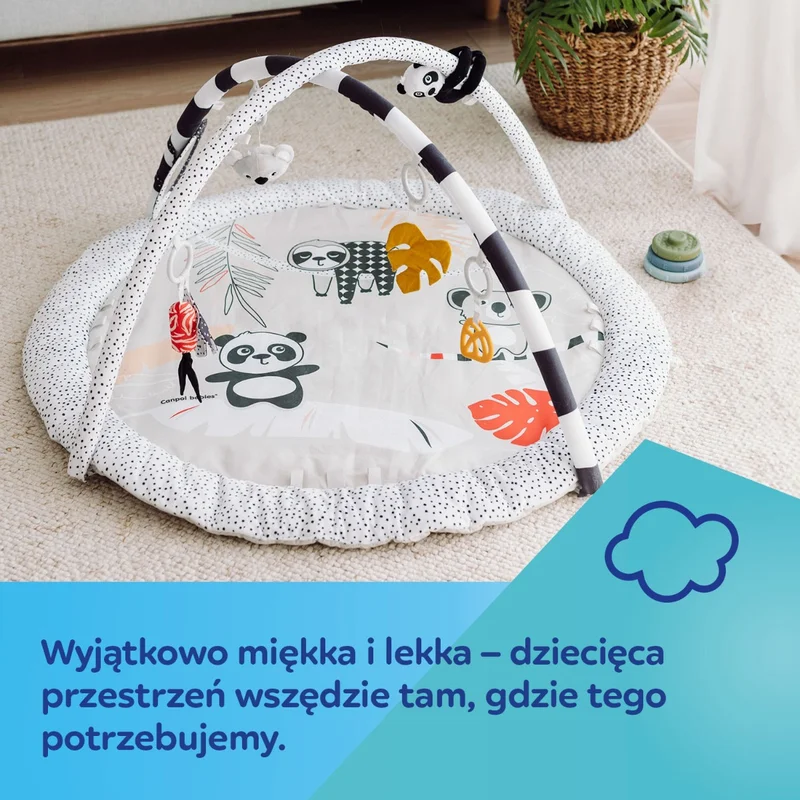 Canpol babies sensoryczna mata edukacyjna z lusterkiem BabiesBoo