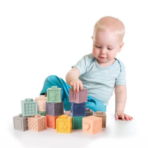Canpol babies miękkie klocki sensoryczne 12szt.