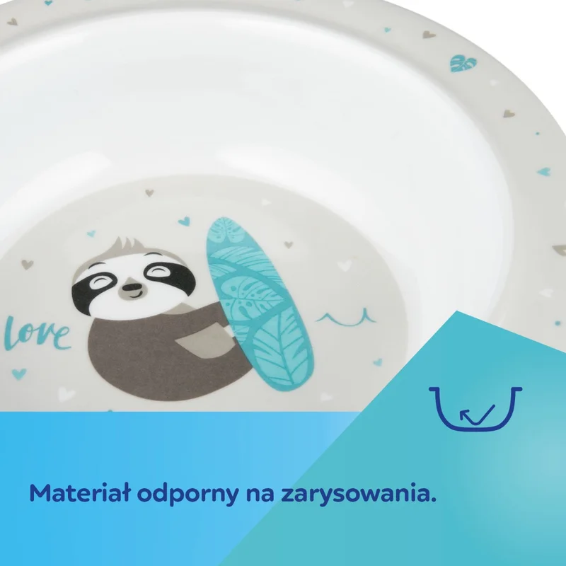 Canpol babies miska z przyssawką z melaminy 270ml EXOTIC ANIMALS