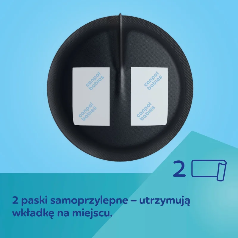 Canpol babies Oddychające ultrachłonne wkładki laktacyjne 3D 60 szt. czarne