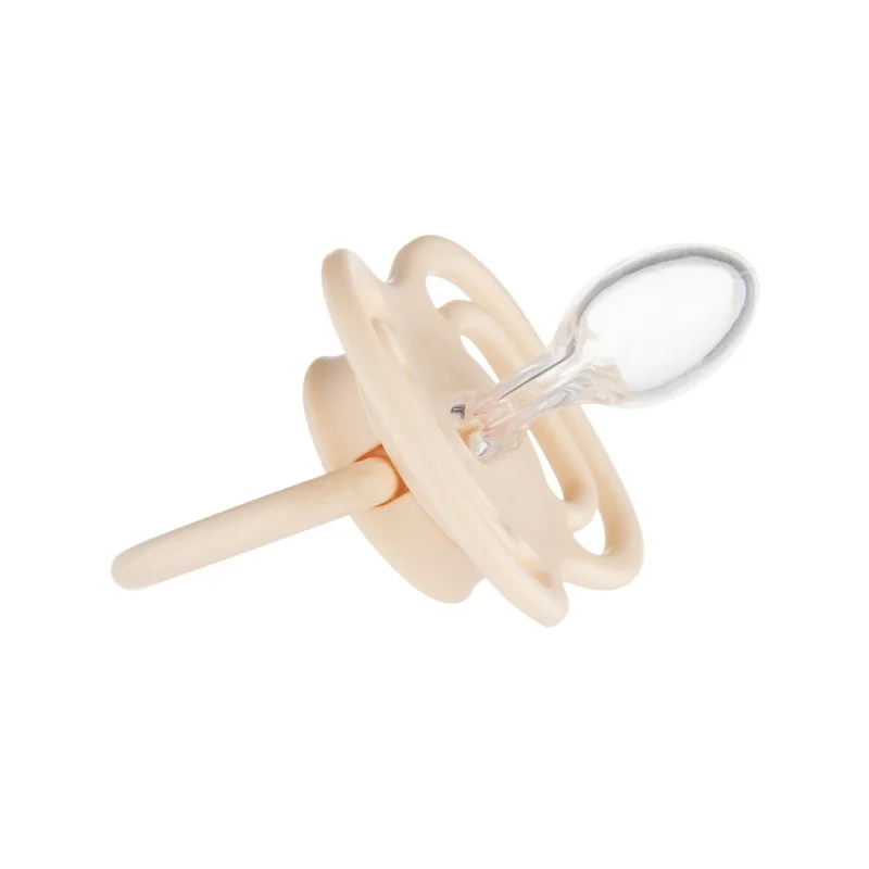 Canpol babies Smoczek silikonowy 0-6m symetryczny DENTAL AIR 2 szt. kremowy