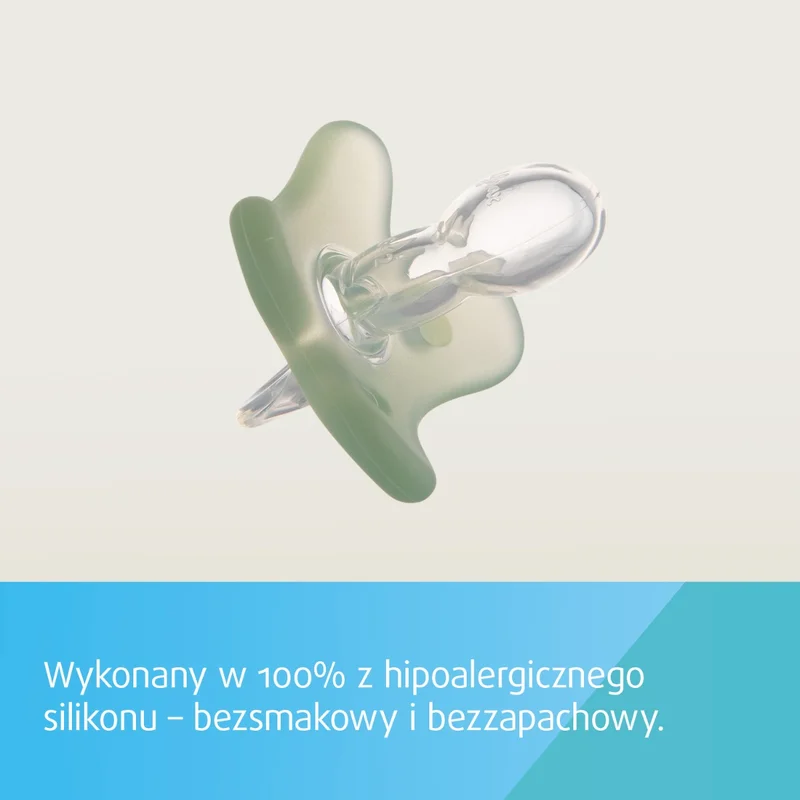 Canpol babies smoczek 100% silikonowy 0-6m symetryczny 1 szt.