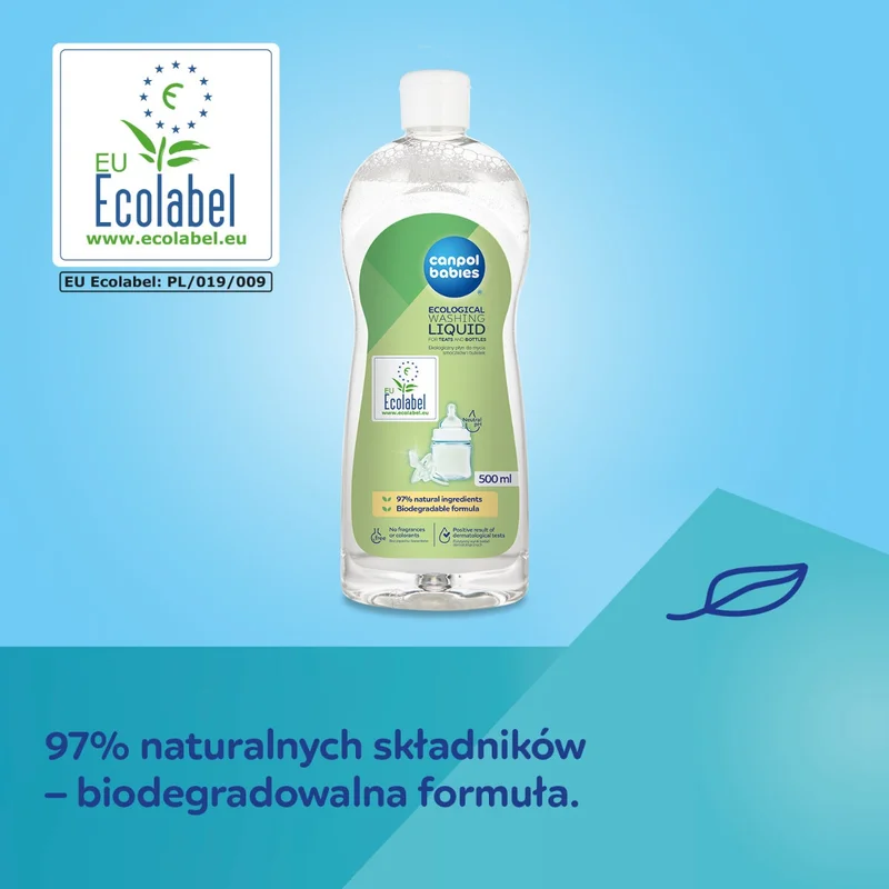 Canpol babies Ekologiczny płyn do mycia smoczków i butelek 500 ml