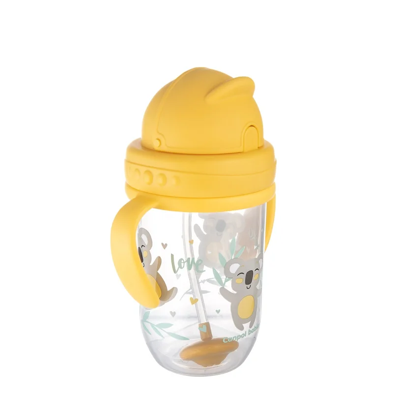 Kubek niekapek z rurką i odważnikiem Canpol babies 270 ml EXOTIC ANIMALS