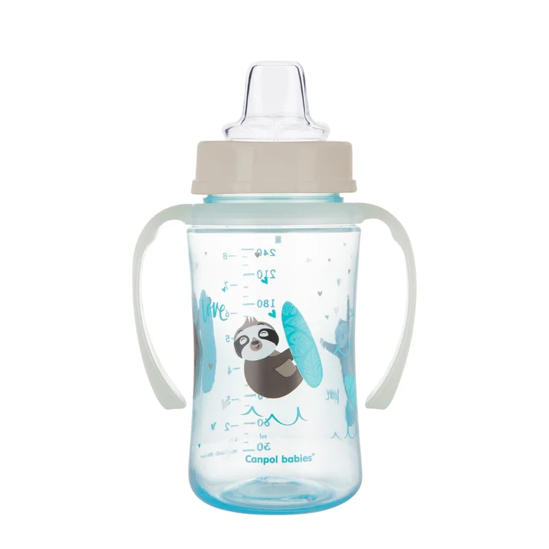 Kubek treningowy Canpol babies silikon 240 ml PP EasyStart EXOTIC ANIMALS