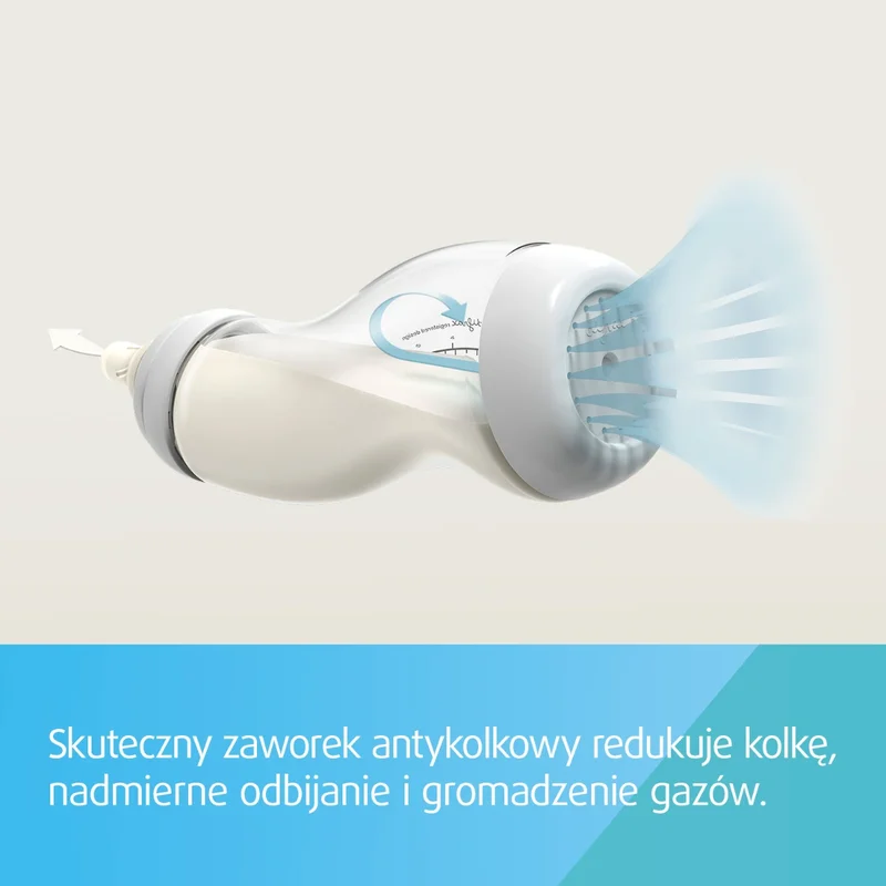 Canpol babies Butelka antykolkowa S-shape szeroka PP 200 ml